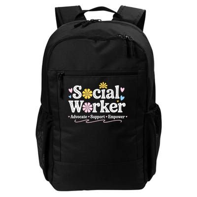Social Worker Appreciation Flower Social Work Month 2025 Daily Commute Backpack