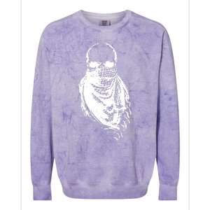 Skull With Arabic Colorblast Crewneck Sweatshirt