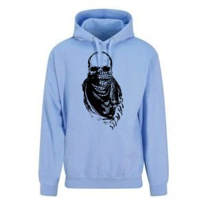 Skull With Arabic Unisex Surf Hoodie