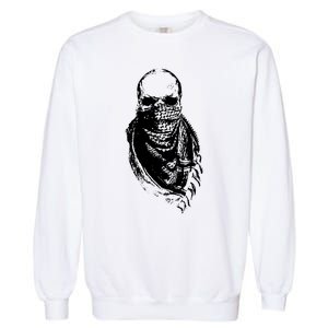 Skull With Arabic Garment-Dyed Sweatshirt