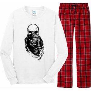 Skull With Arabic Long Sleeve Pajama Set