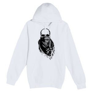 Skull With Arabic Premium Pullover Hoodie