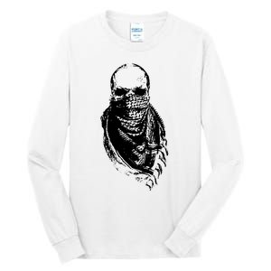 Skull With Arabic Tall Long Sleeve T-Shirt