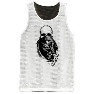 Skull With Arabic Mesh Reversible Basketball Jersey Tank