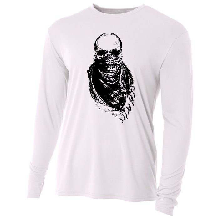 Skull With Arabic Cooling Performance Long Sleeve Crew