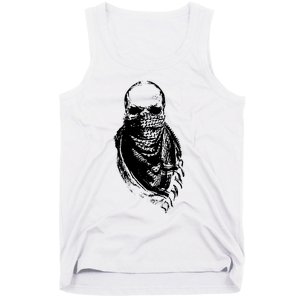 Skull With Arabic Tank Top