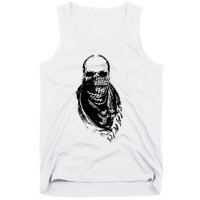 Skull With Arabic Tank Top