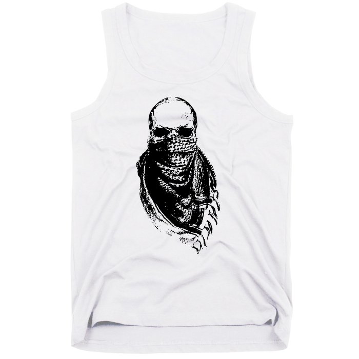 Skull With Arabic Tank Top