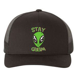 Stays Weird Alien Yupoong Adult 5-Panel Trucker Hat