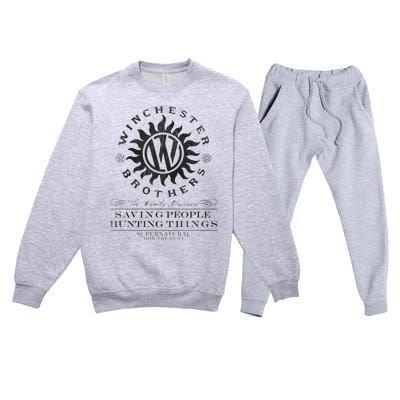 Supernatural Winchester Anti Possession Premium Crewneck Sweatsuit Set