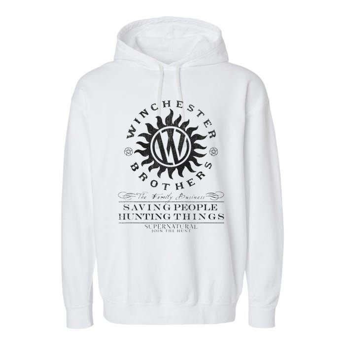 Supernatural Winchester Anti Possession Garment-Dyed Fleece Hoodie