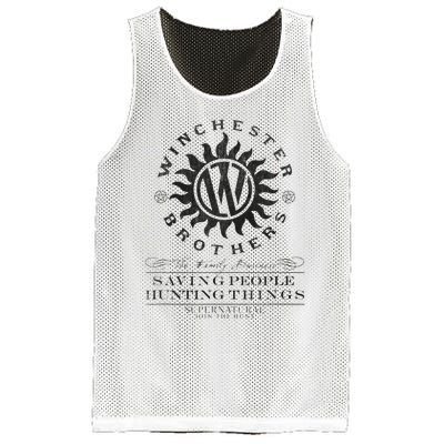 Supernatural Winchester Anti Possession Mesh Reversible Basketball Jersey Tank