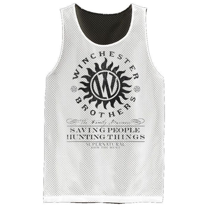 Supernatural Winchester Anti Possession Mesh Reversible Basketball Jersey Tank