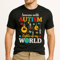 Someone With Autism Lights Up My World Autistic Awareness Autism Awareness Cooling Performance Crew T-Shirt