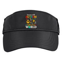 Someone With Autism Lights Up My World Autistic Awareness Autism Awareness Adult Drive Performance Visor