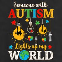 Someone With Autism Lights Up My World Autistic Awareness Autism Awareness Adult Drive Performance Visor