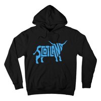 Scotland Word Art Funny Scottish Bull Animal Hoodie