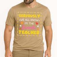 Seriously We All Know Im The Favorite Teacher Women Cooling Performance Crew T-Shirt