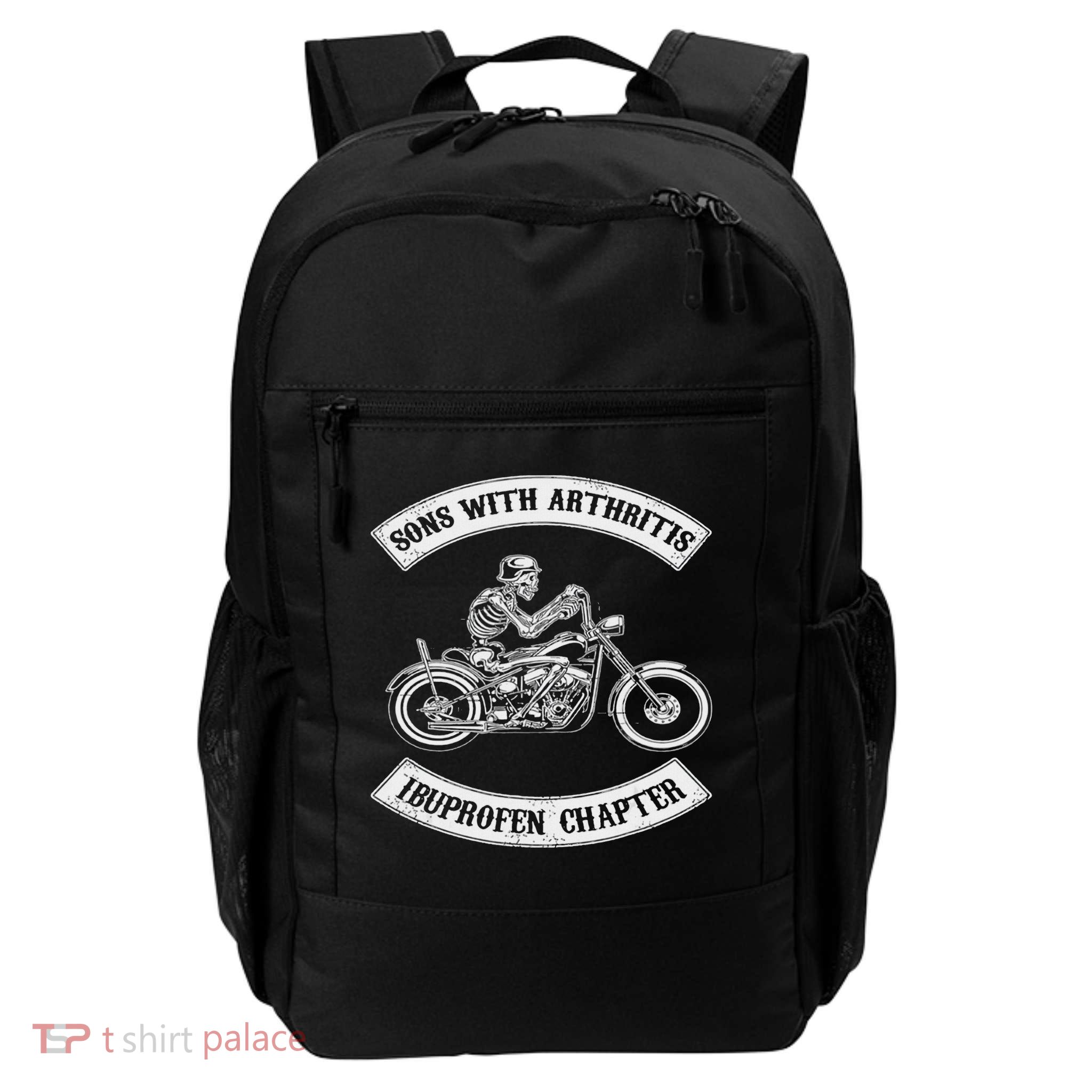 Sons With Arthritis Ibuprofen Chapter Funny Biker Gift Backpack