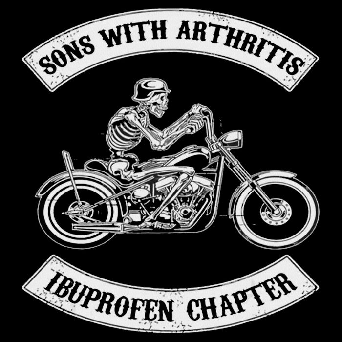 Sons With Arthritis Ibuprofen Chapter Funny Biker Gift 16 in Basic Backpack