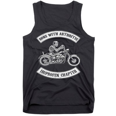 Sons With Arthritis Ibuprofen Chapter Funny Biker Gift Tank Top