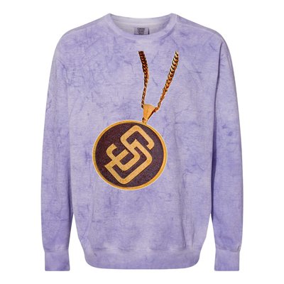 Swag Chain San Diego Baseball Home Run Colorblast Crewneck Sweatshirt