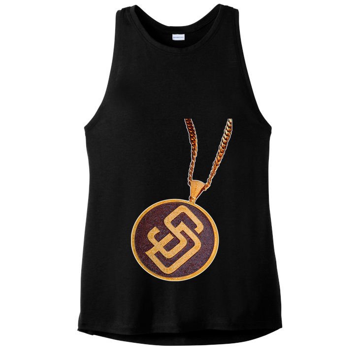 Swag Chain San Diego Baseball Home Run Ladies PosiCharge Tri-Blend Wicking Tank