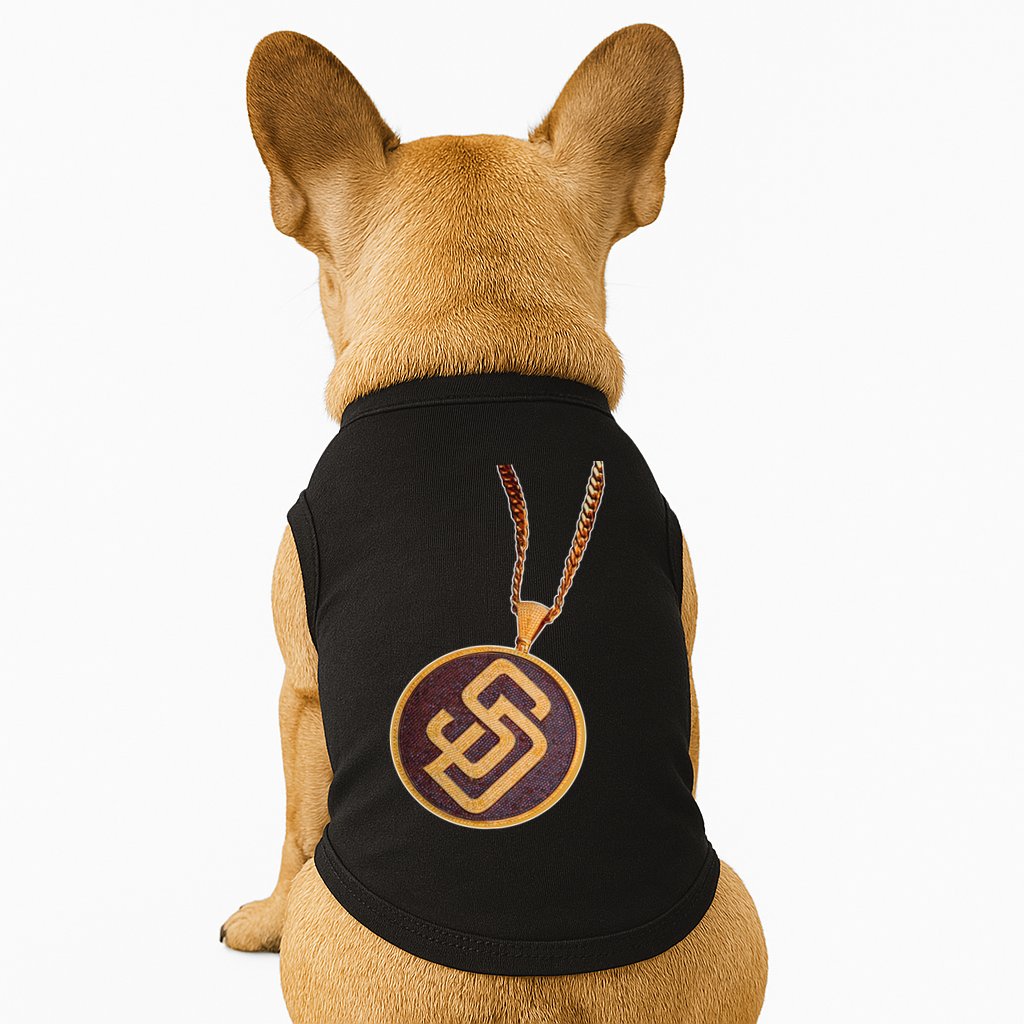 Swag Chain San Diego Baseball Home Run Doggie Tank