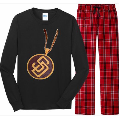 Swag Chain San Diego Baseball Home Run Long Sleeve Pajama Set