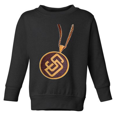 Swag Chain San Diego Baseball Home Run Toddler Sweatshirt