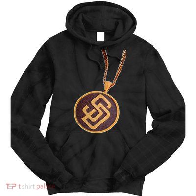 Swag Chain San Diego Baseball Home Run Tie Dye Hoodie