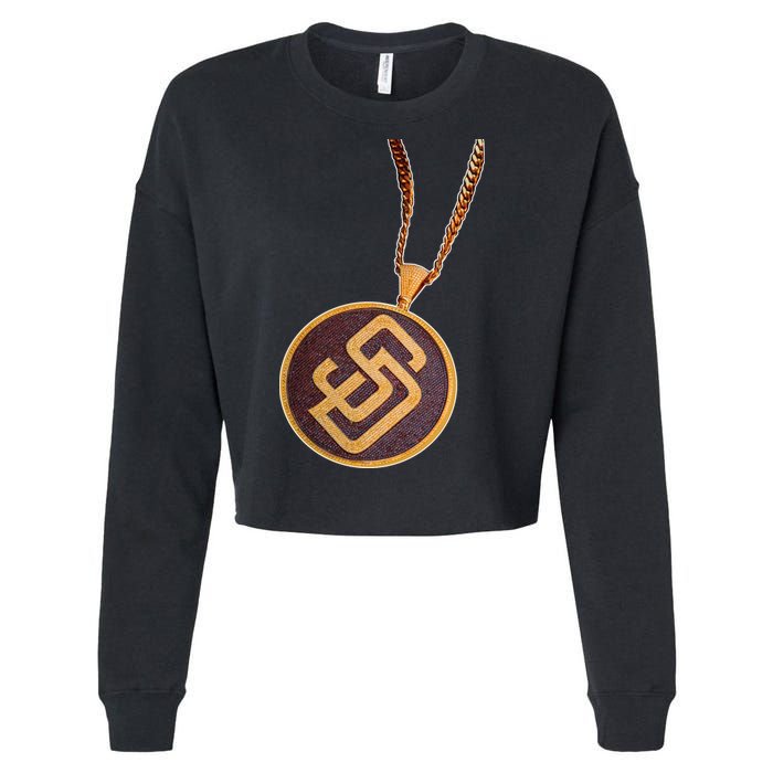 Swag Chain San Diego Baseball Home Run Cropped Pullover Crew