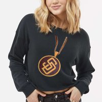Swag Chain San Diego Baseball Home Run Cropped Pullover Crew