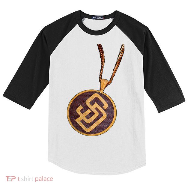 Swag Chain San Diego Baseball Home Run Kids Colorblock Raglan Jersey