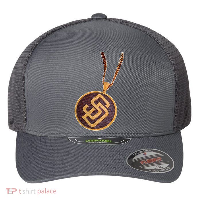 Swag Chain San Diego Baseball Home Run Flexfit Unipanel Trucker Cap