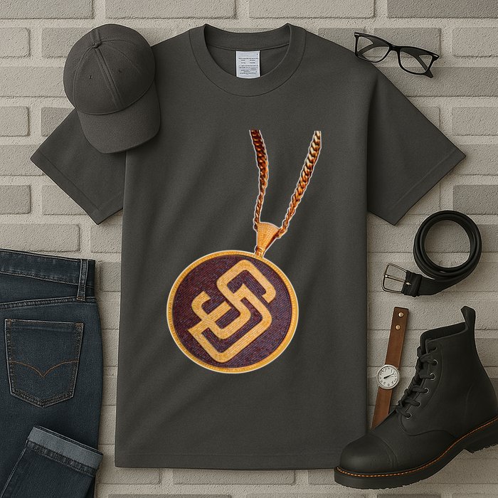 Swag Chain San Diego Baseball Home Run Tall T-Shirt