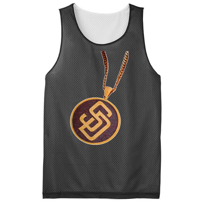 Swag Chain San Diego Baseball Home Run Mesh Reversible Basketball Jersey Tank