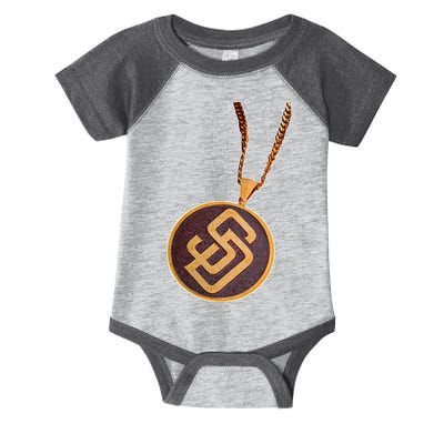 Swag Chain San Diego Baseball Home Run Infant Baby Jersey Bodysuit