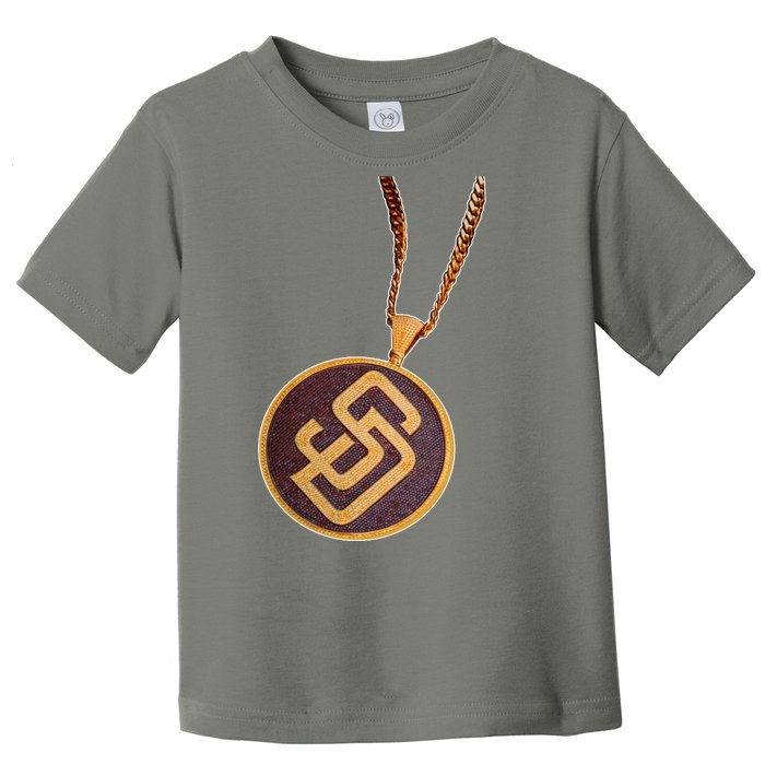 Swag Chain San Diego Baseball Home Run Toddler T-Shirt