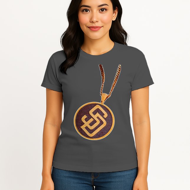 Swag Chain San Diego Baseball Home Run Womens T-Shirt