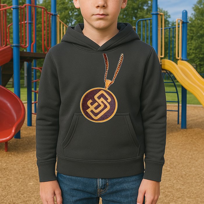 Swag Chain San Diego Baseball Home Run Kids Hoodie