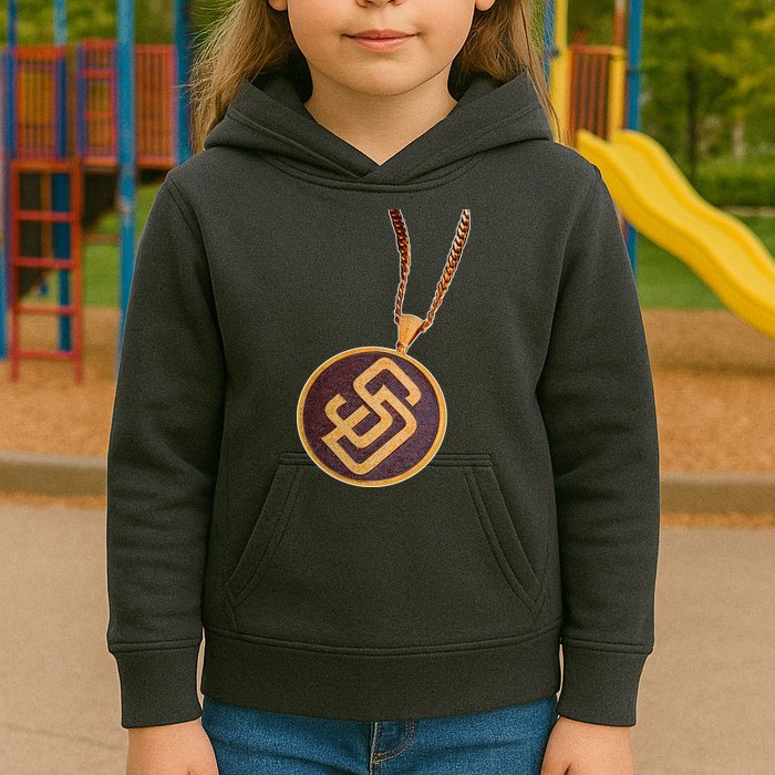 Swag Chain San Diego Baseball Home Run Kids Hoodie