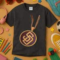 Swag Chain San Diego Baseball Home Run Kids T-Shirt