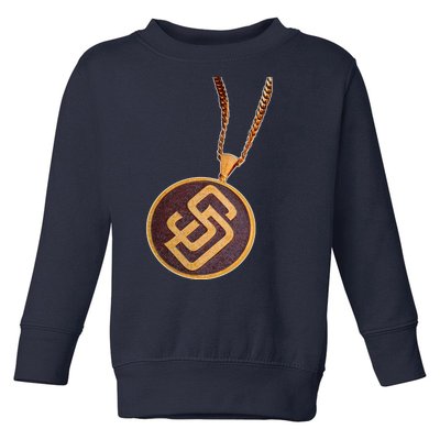 Swag Chain San Diego Baseball Home Run Toddler Sweatshirt