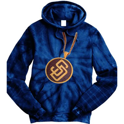 Swag Chain San Diego Baseball Home Run Tie Dye Hoodie