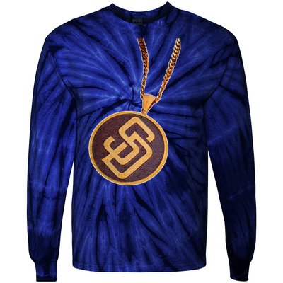 Swag Chain San Diego Baseball Home Run Tie-Dye Long Sleeve Shirt