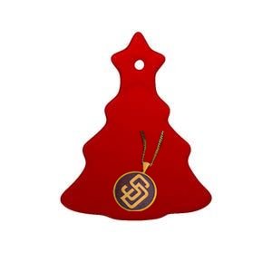 Swag Chain San Diego Baseball Home Run Ceramic Tree Ornament