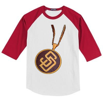 Swag Chain San Diego Baseball Home Run Kids Colorblock Raglan Jersey