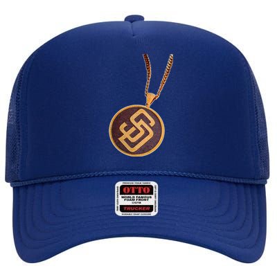 Swag Chain San Diego Baseball Home Run High Crown Mesh Back Trucker Hat