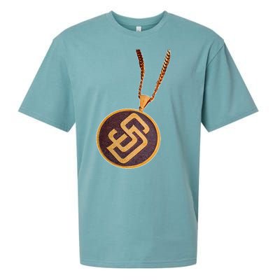 Swag Chain San Diego Baseball Home Run Sueded Cloud Jersey T-Shirt